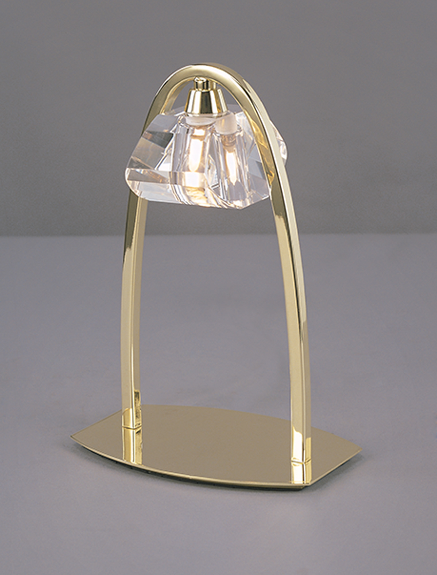M0425PB  Alfa PB Crystal 24cm 1 Light Table Lamp